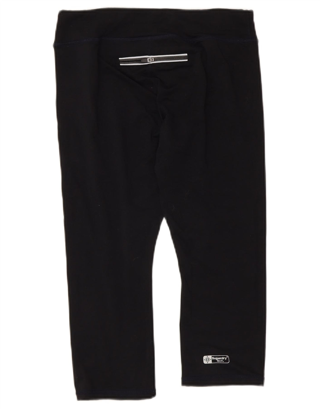Superdry Damen Capri-Leggings mit Grafik, UK 6, XS, Schwarz, Polyester