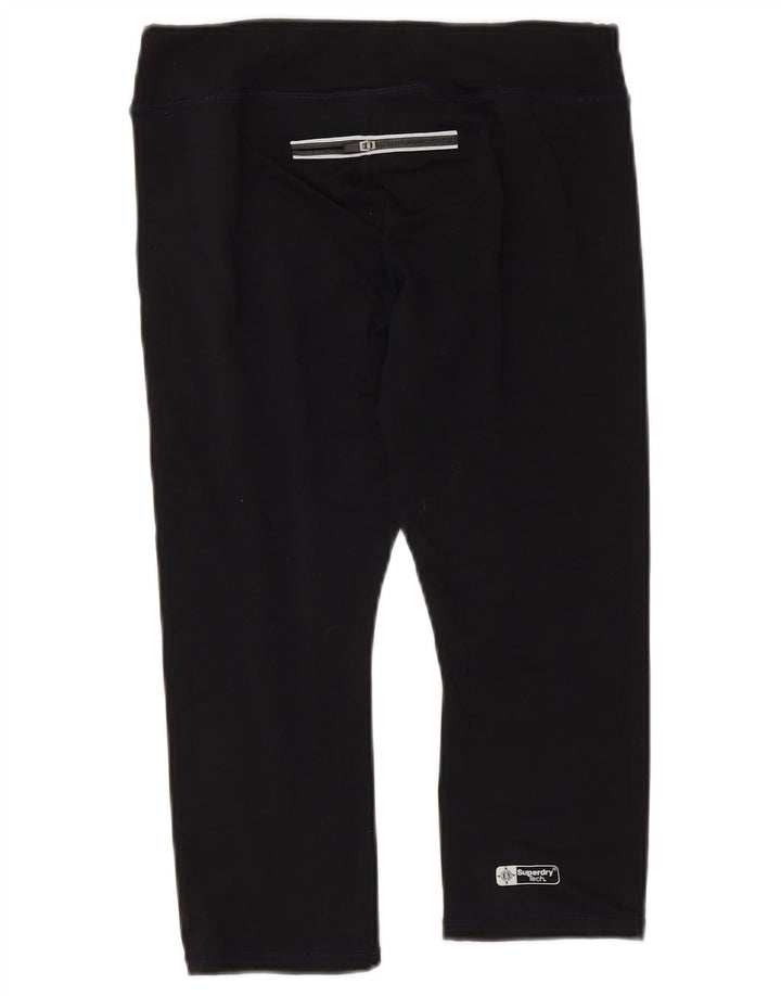 Superdry Damen Capri-Leggings mit Grafik, UK 6, XS, Schwarz, Polyester