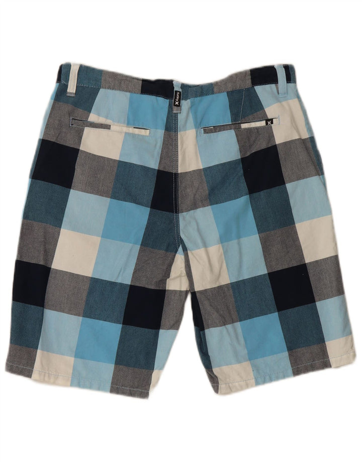 Hurley Herren-Chino-Shorts W34, groß, mehrfarbig kariert