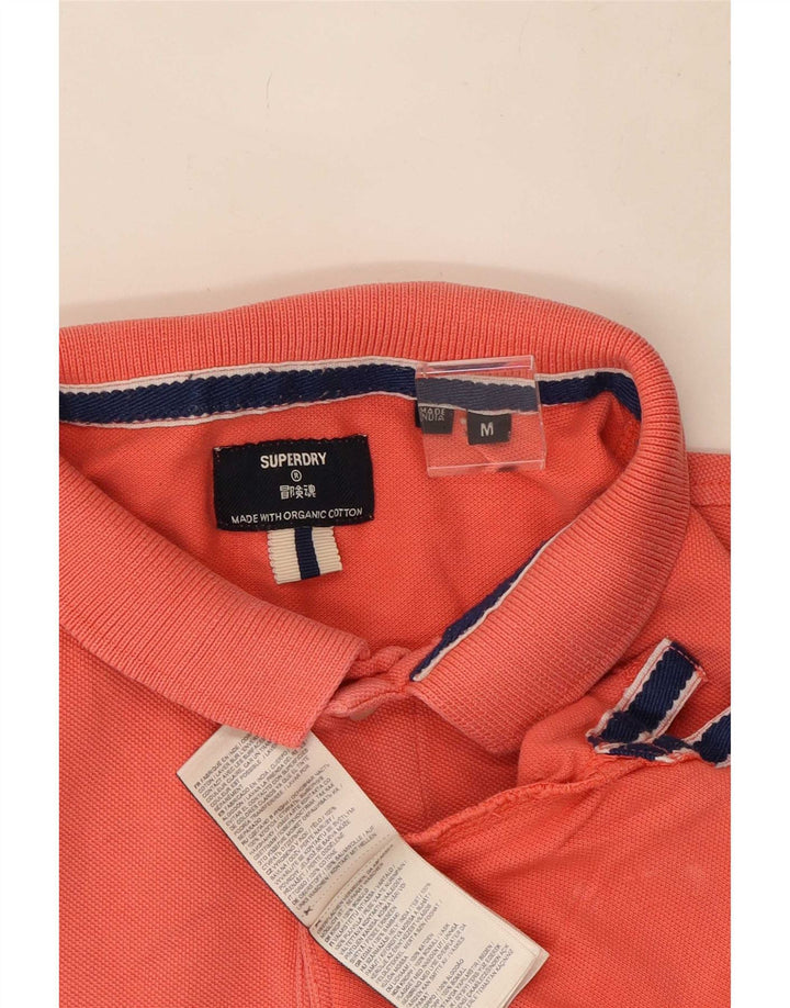 Superdry Herren-Poloshirt aus mittelrosa Baumwolle