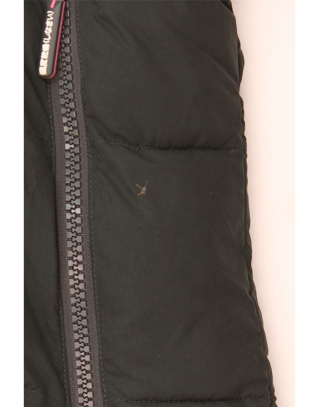 Superdry Damen Graphic Hooded Wattierte Jacke UK 16 Large Grün Polyester