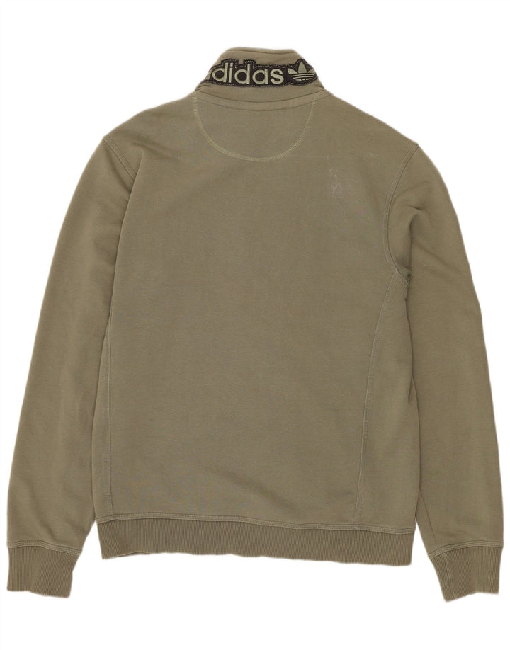 ADIDAS Damen Grafik-Trainingsanzug-Top-Jacke, UK 16, Größe L, Khaki