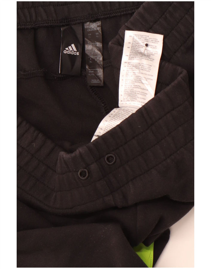 ADIDAS Herren-Trainingshose, Jogginghose, XL, Schwarz, Colourblock-Baumwolle