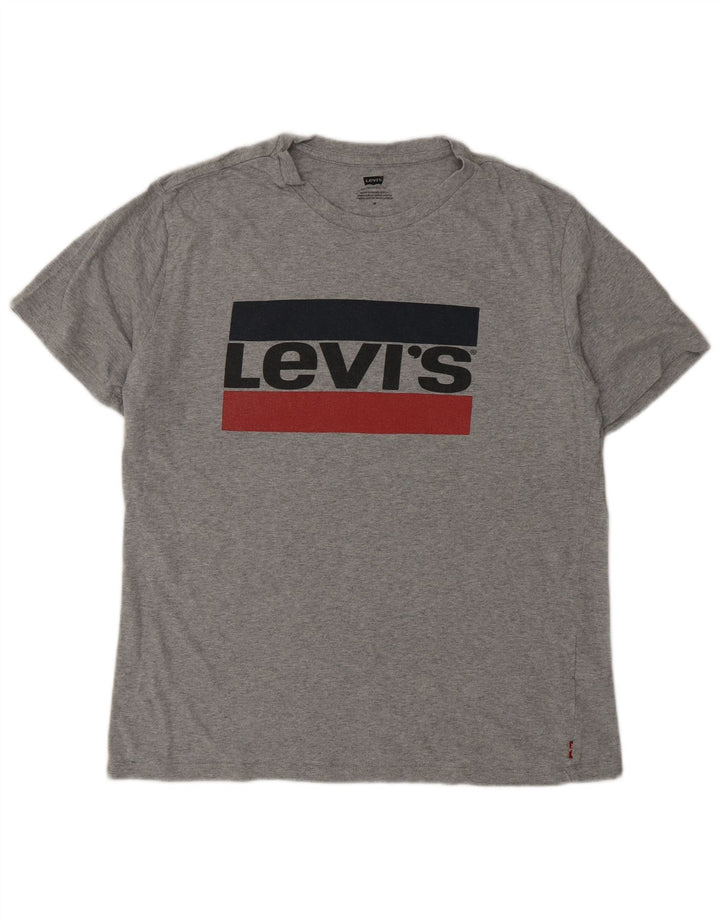 Levi's Herren-T-Shirt mit Grafik, mittelgraue Baumwolle