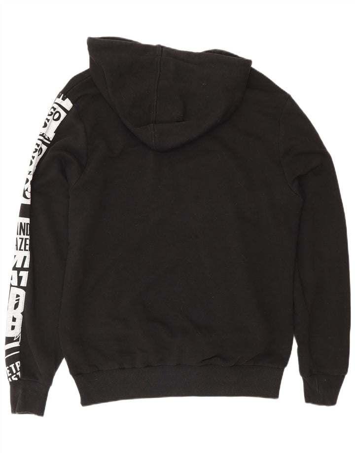 New Era Herren NBA Graphic Hoodie Pullover Mittelschwarze Baumwolle