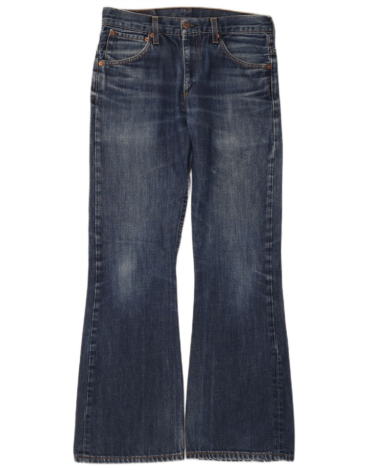 Levi's Damen 516 Flared Jeans W31 L32 Blaue Baumwolle