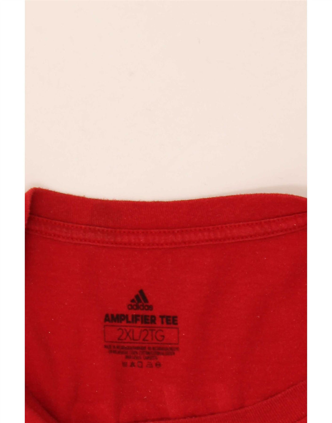 Adidas Herren Grafik T-Shirt Top 2XL Rot Baumwolle