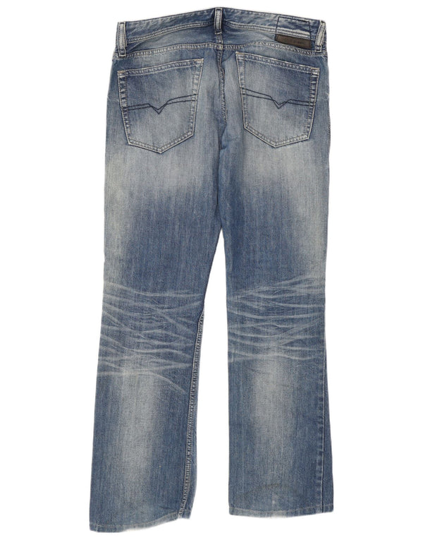Diesel Womens New-Fanker Regular Slim Bootcut Jeans W31 L30 Blue Cotton