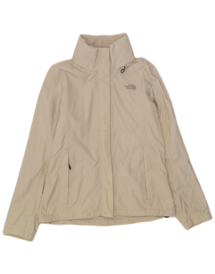 The North Face Damen-Regenjacke mit Kapuze, UK 14, mittelweißes Nylon