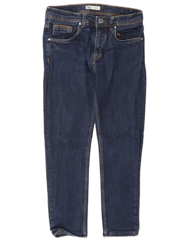 Zara Herren Slim Jeans EU 42 Large W32 L26 Blau