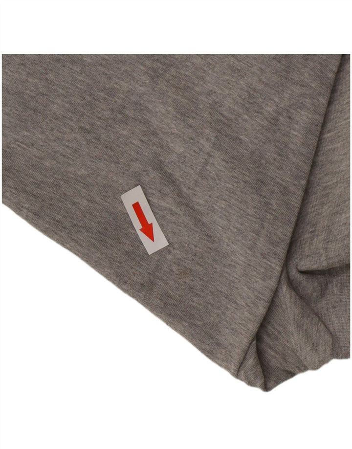 ADIDAS Damen Leggings UK 6 XS Graue Baumwolle