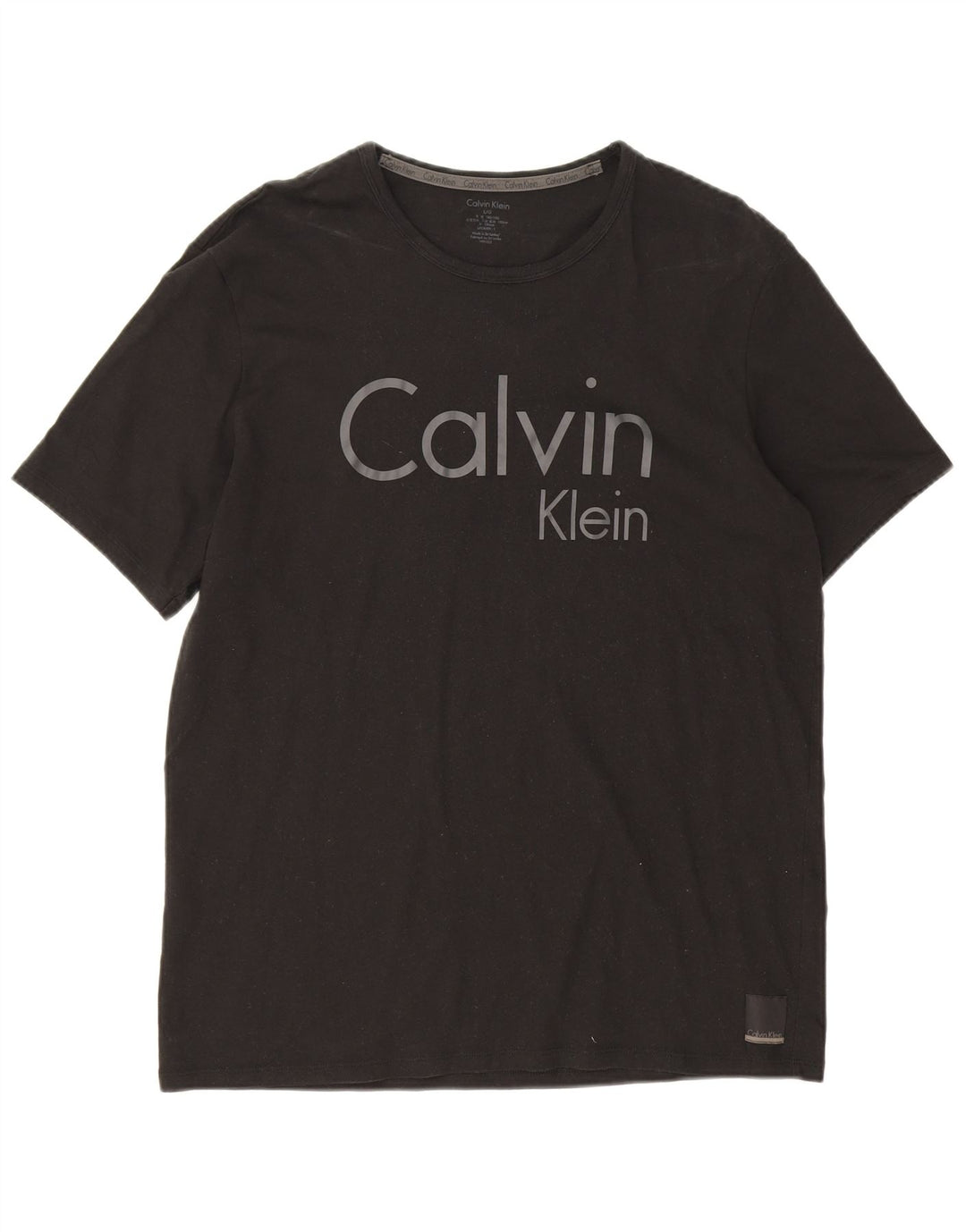 Calvin Klein Herren T-Shirt mit Grafik, Größe L, Schwarz