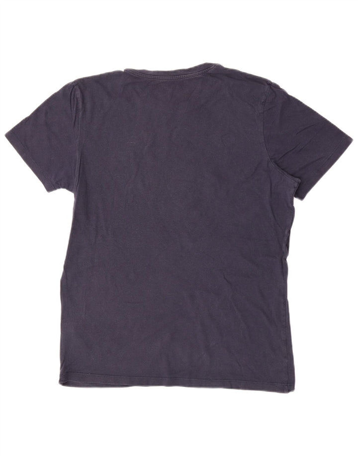 Jack & Jones Herren-T-Shirt-Oberteil aus Baumwolle in mittlerem Marineblau
