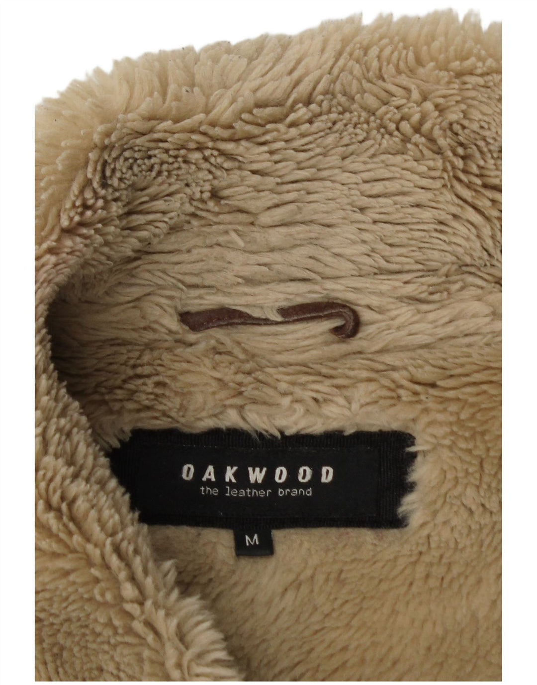 Oakwood Damen Sherpa Wildlederjacke UK 12 Mittelbraunes Leder