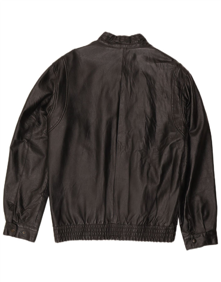 Vintage Herren Bomberjacke UK 38 Medium Schwarz