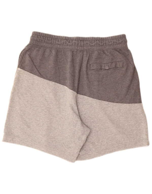 NIKE Herren-Sportshorts, groß, graue Colourblock-Baumwolle
