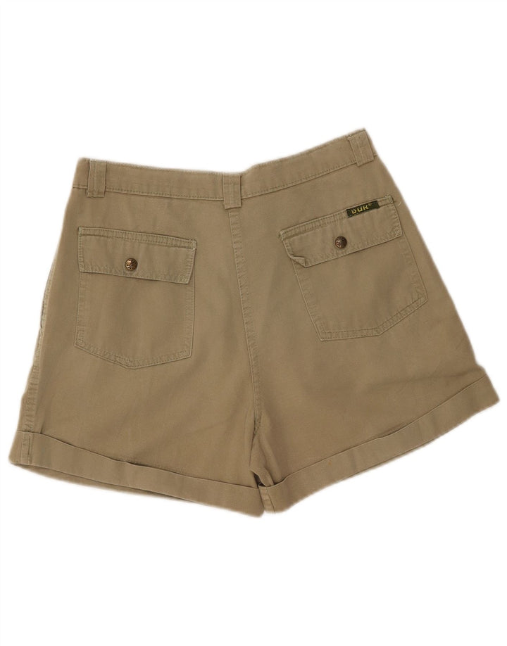 Vintage Damen Chinoshorts mit hoher Taille W28 Medium Khaki