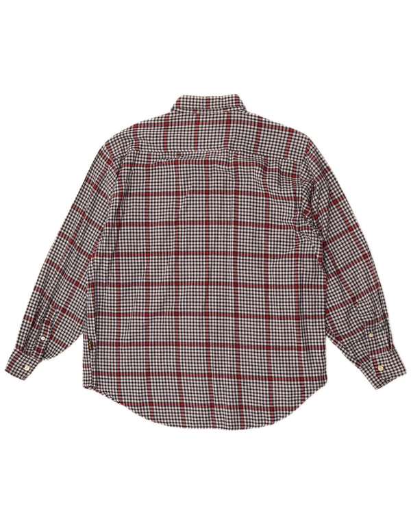 Lee Herren-Hemd, groß, grau, Gingham-Baumwolle
