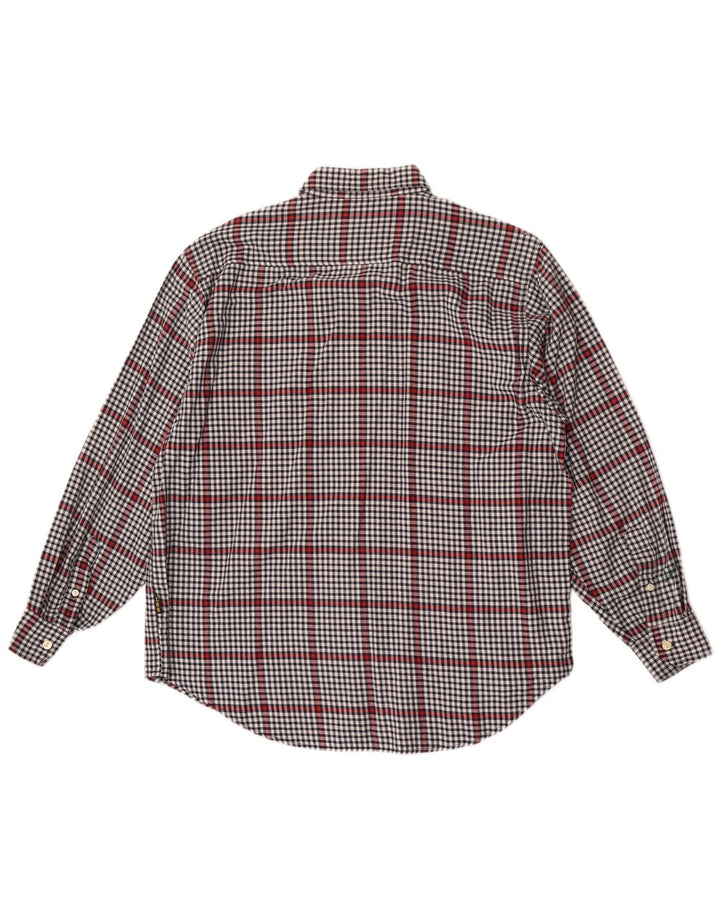 Lee Herren-Hemd, groß, grau, Gingham-Baumwolle
