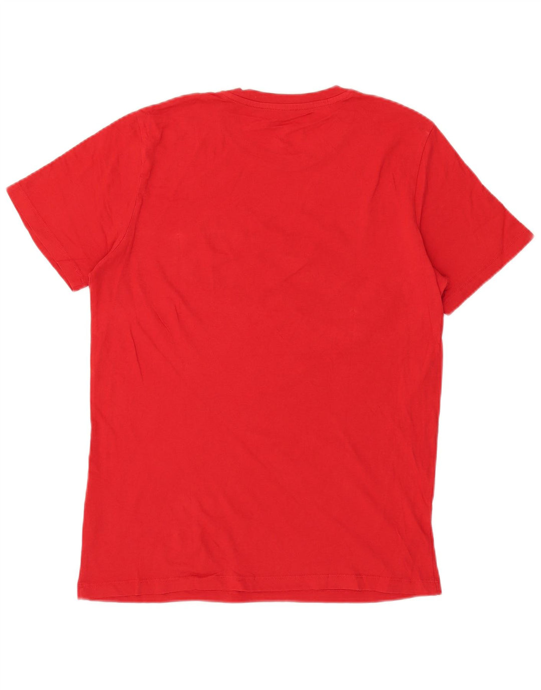 Jack & Jones Herren Grafik-T-Shirt-Oberteil aus mittelroter Baumwolle