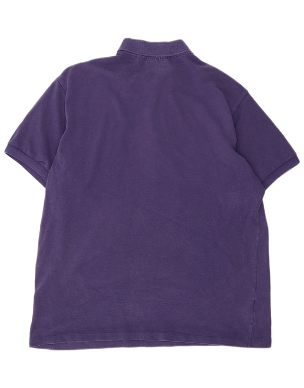 Lacoste Herren-Poloshirt mit klassischer Passform, Größe 6 XL, lila Baumwolle