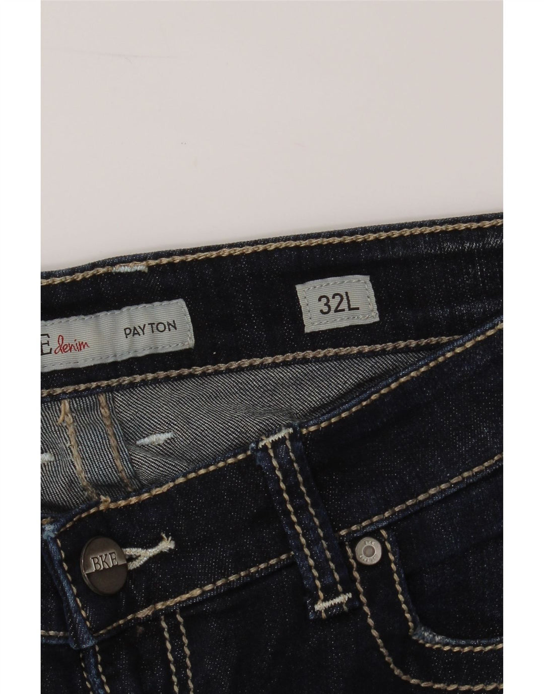 BKE Womens Slim Jeans W32 L33 Navy Blue Cotton Vintage BKE and Second-Hand BKE from Messina Hembry 
