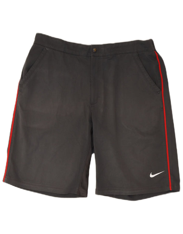 NIKE Mens Dri Fit Sport Shorts Large Grey Polyester