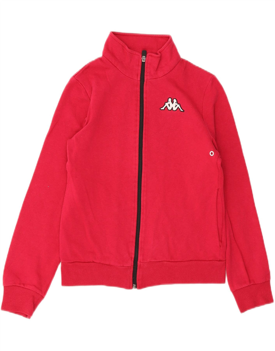 Kappa Mädchen-Trainingsanzug, Top-Jacke, 11–12 Jahre, Größe S, rote Baumwolle