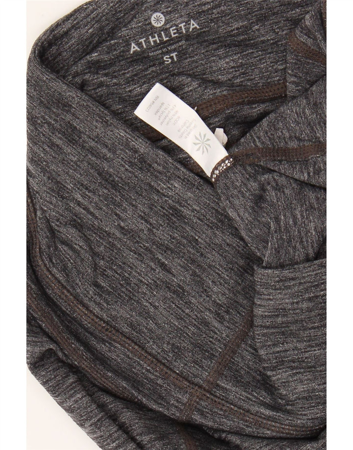 ATHLETA Damen Leggings UK 8 Small Grau geflecktes Nylon