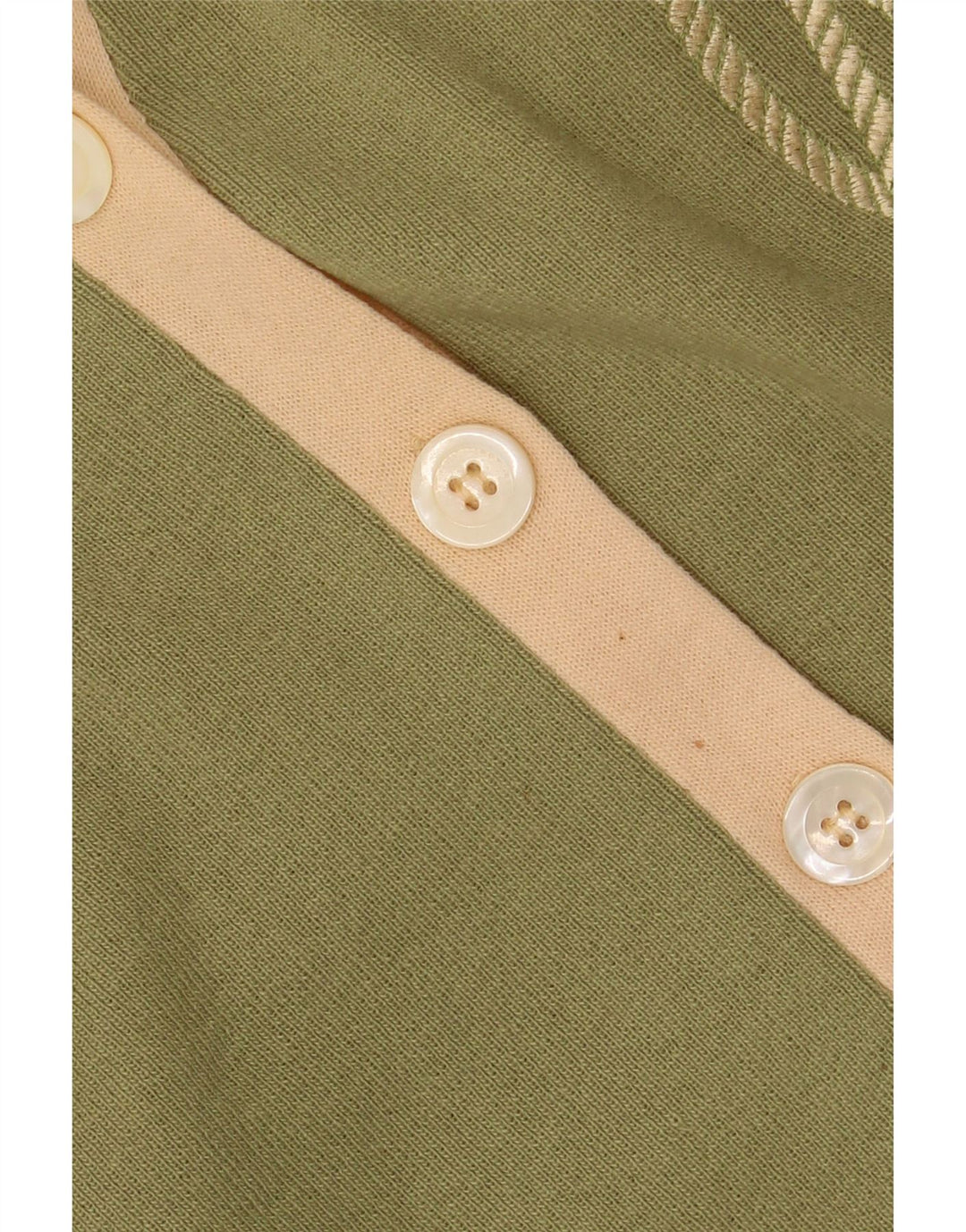 LES COPAINS Damen Strickjacke Pullover UK 4 XS Khaki Wolle