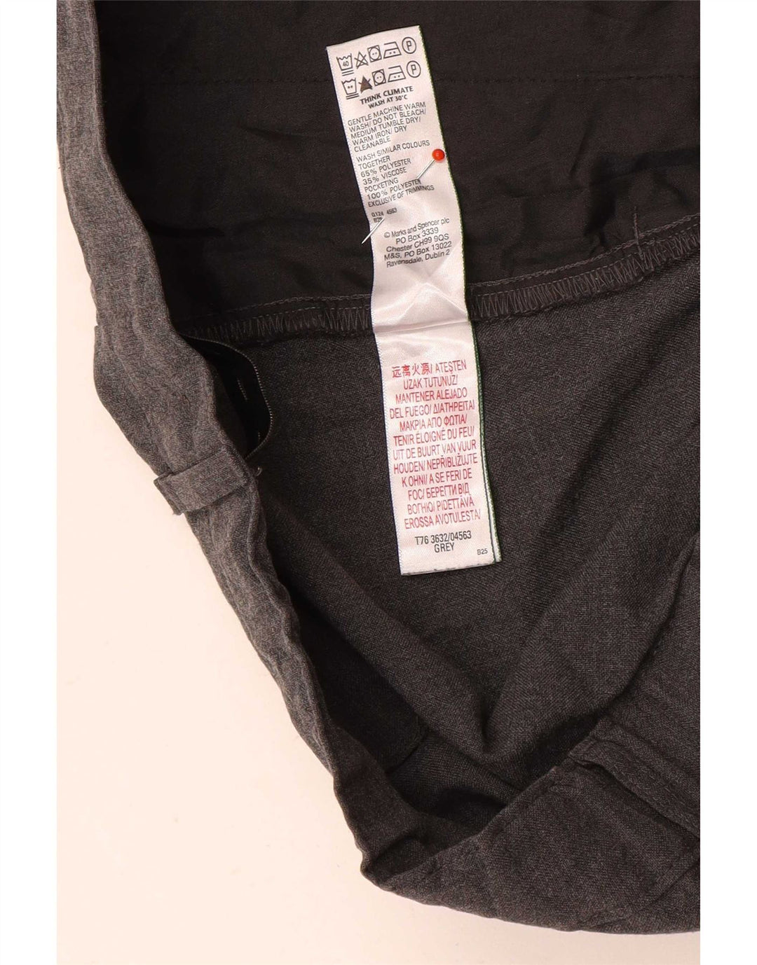 Marks & Spencer Jungenhose, 15–16 Jahre, W36 L29, Grau