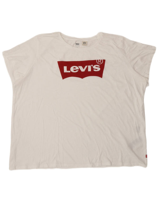 Levi's Herren-T-Shirt mit Grafik, 3XL, weiße Baumwolle