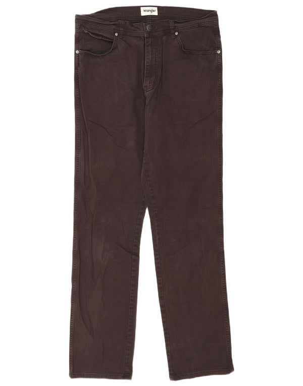 Wrangler Mens Texas Straight Jeans W34 L34 Grey Cotton