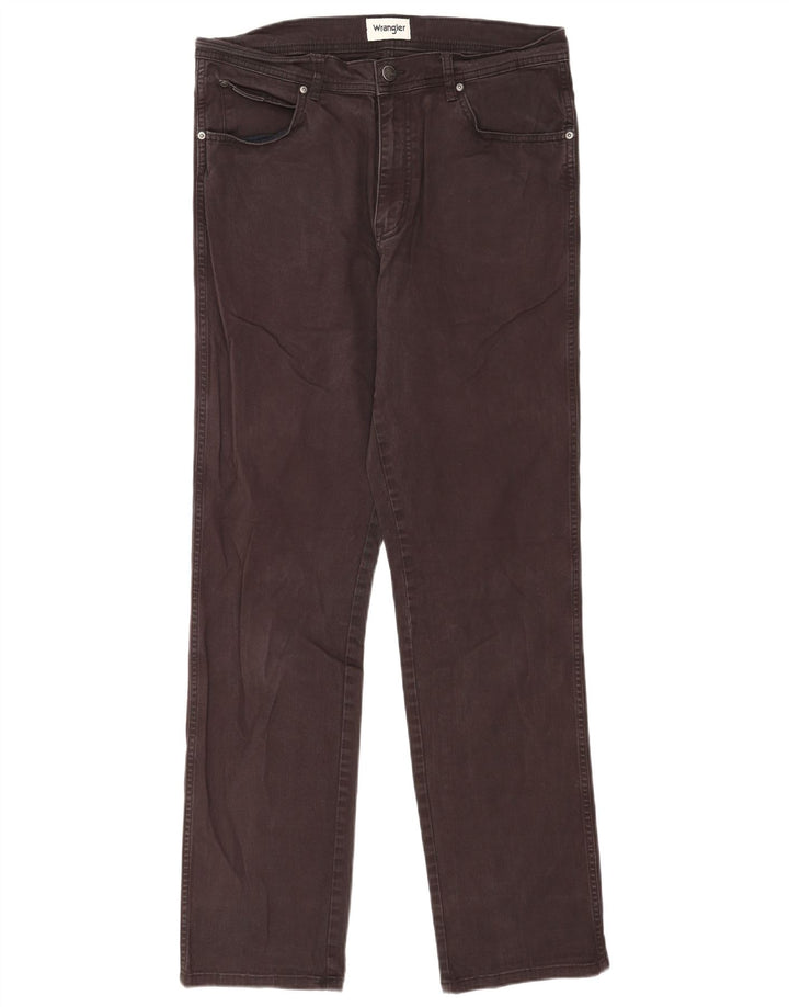 Wrangler Herren Texas Straight Jeans W34 L34 Graue Baumwolle