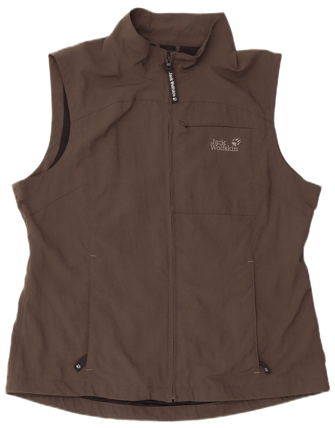 JACK WOLFSKIN Damen ärmellose Trainingsoberjacke UK 18/20 XL Grau