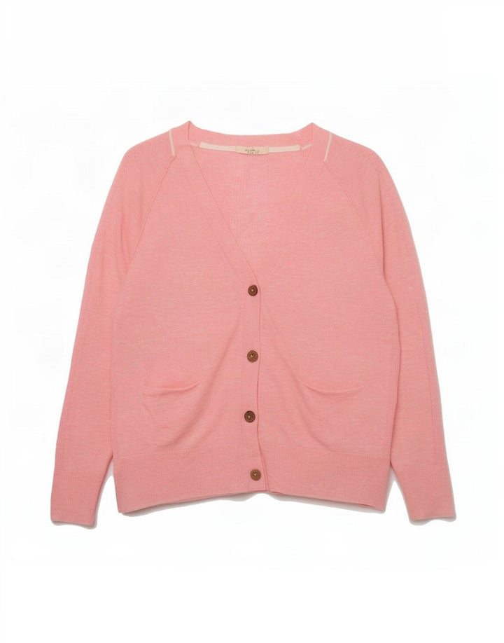 White Stuff Damen-Cardigan-Pullover, Gr. 42, Größe L, Rosa, Leinen