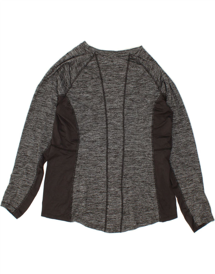 FILA Womens Top Long Sleeve UK 18 XL Grey Colourblock Polyester Vintage Fila and Second-Hand Fila from Messina Hembry 