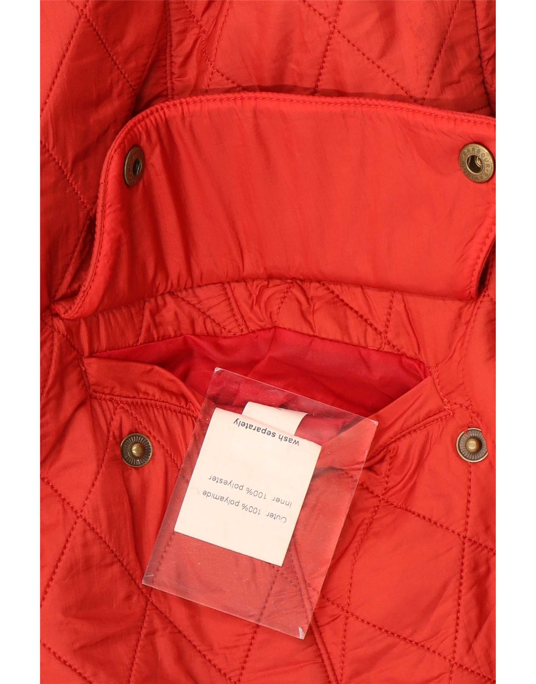 Barbour Damen Steppjacke UK 16 Large Rot Polyamid