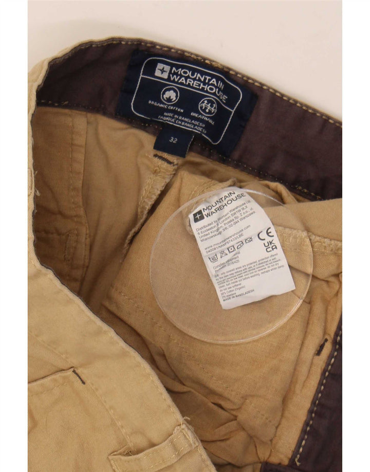 Mountain Warehouse Herren-Chinoshorts, W32, mittelbeige Baumwolle