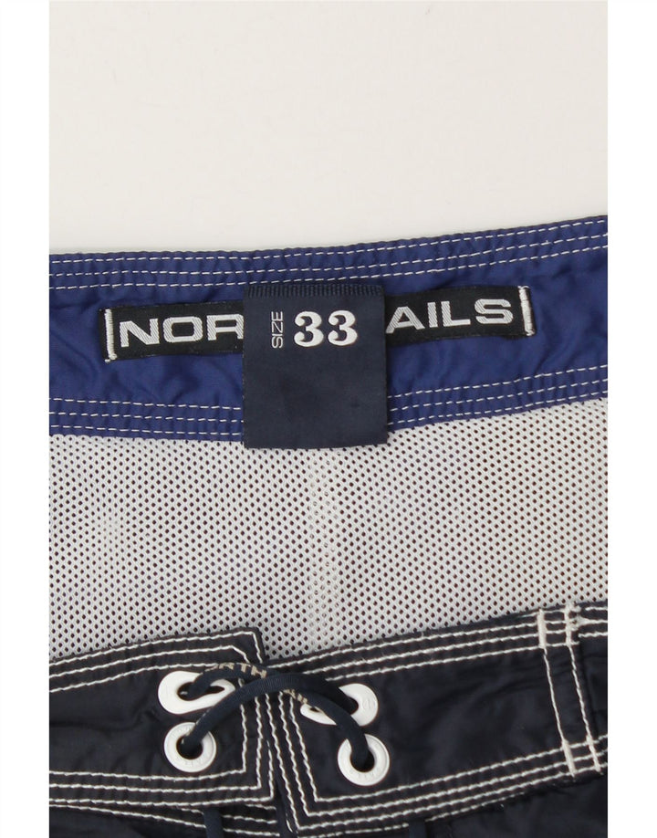 North Sails Herren-Badeshorts mit Grafik, mittelgroß, mehrfarbig, Farbblock