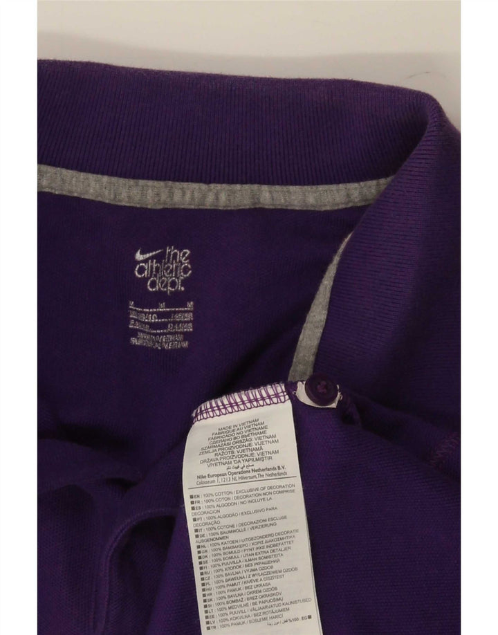 Nike Herren-Poloshirt aus mittelvioletter Baumwolle