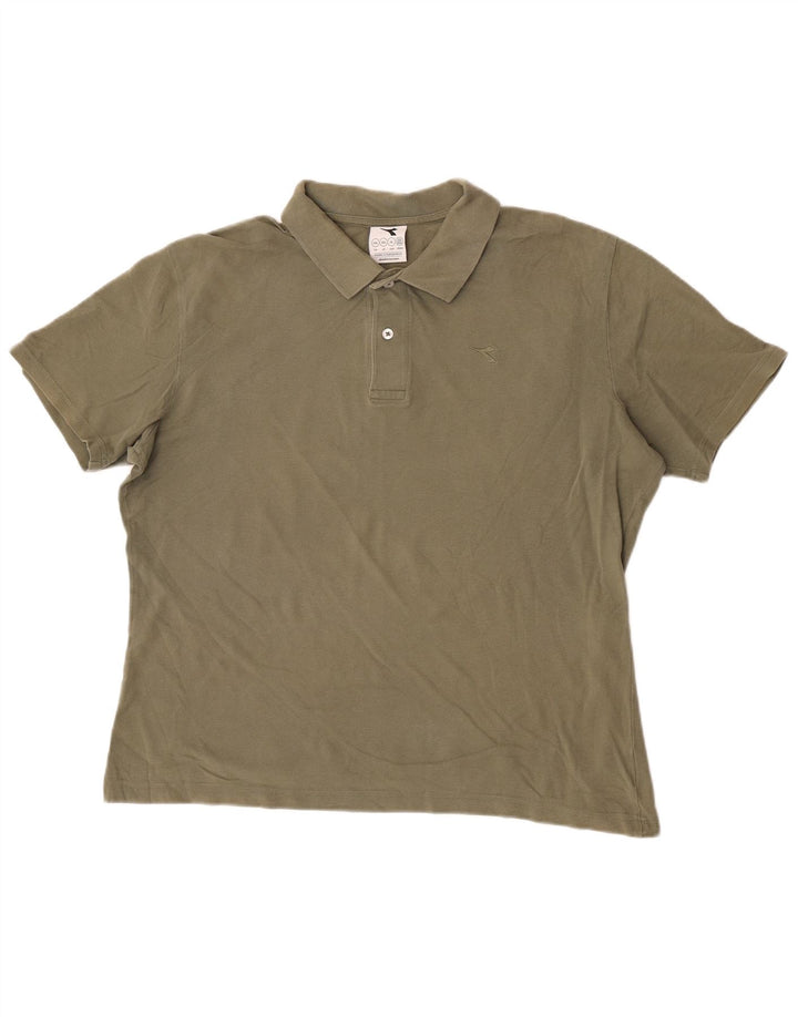Diadora Herren Poloshirt 2XL Khaki