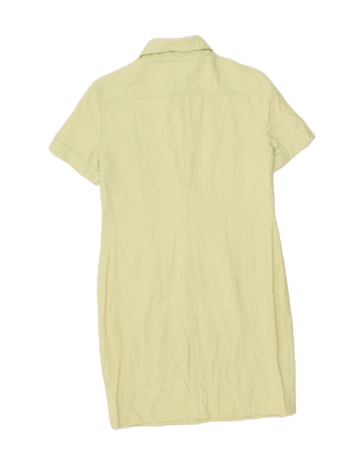 VINTAGE Womens Polo Dress IT 42 Medium Green Viscose Vintage Vintage and Second-Hand Vintage from Messina Hembry 