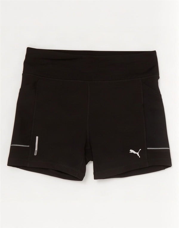 Puma Womens Sport Shorts UK 12 Medium Black Polyester