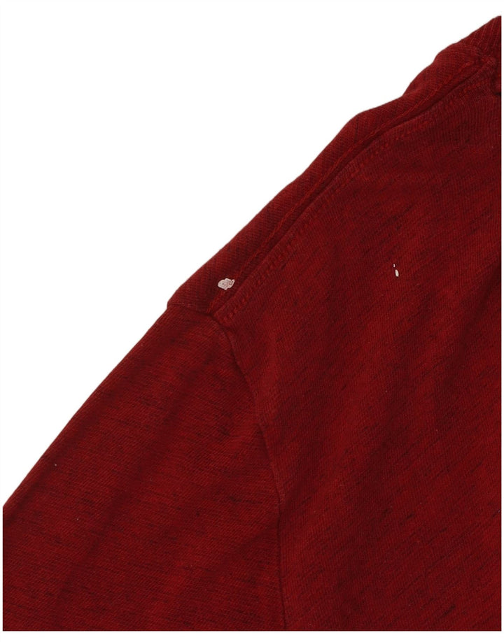 Superdry Herren Grafik-T-Shirt-Oberteil aus mittelroter Baumwolle