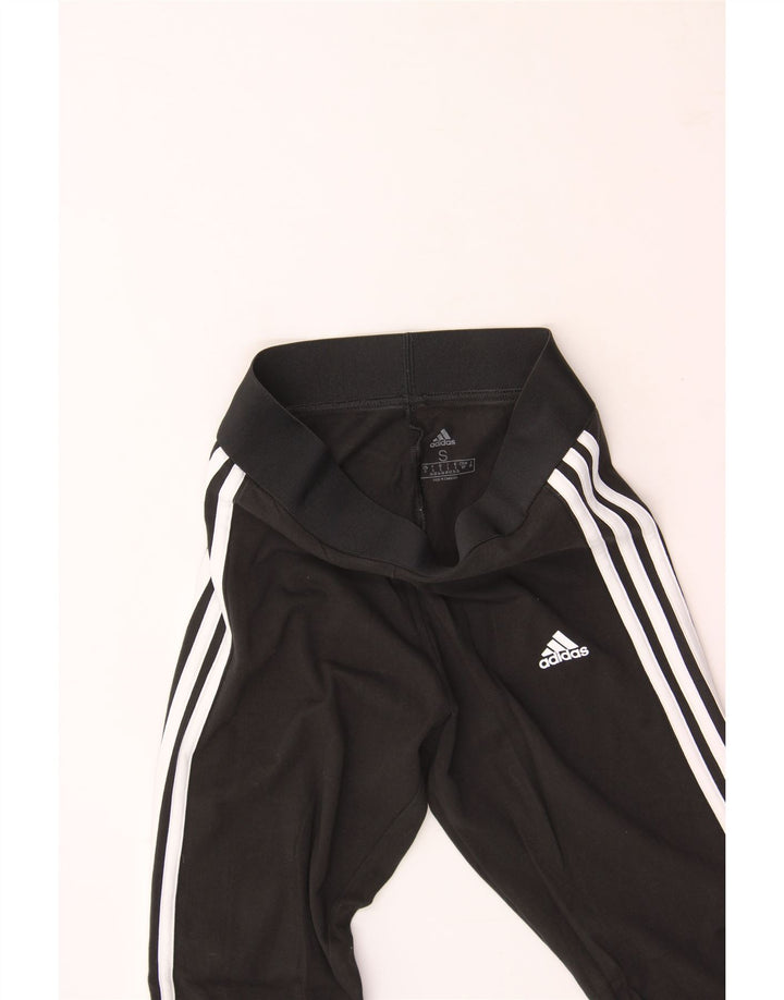 ADIDAS Womens Leggings UK 8 Small  Black Cotton Vintage Adidas and Second-Hand Adidas from Messina Hembry 