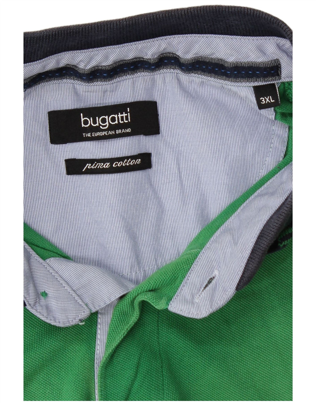 Bugatti Herren Poloshirt 3XL Grüne Baumwolle