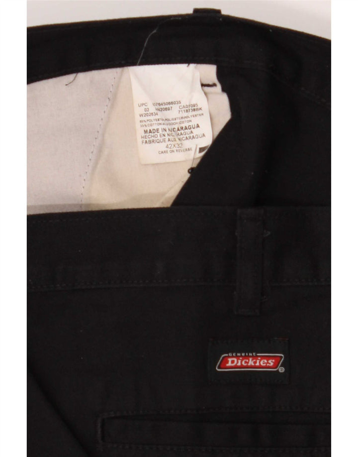 Dickies Herren Straight Chino Hose W42 L32 Schwarz Polyester