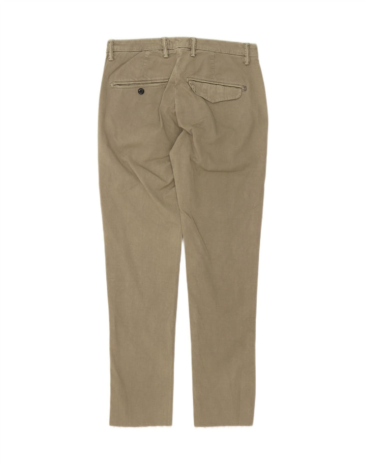 DONDUP Womens Slim Chino Trousers W30 L28 Khaki Vintage Dondup and Second-Hand Dondup from Messina Hembry 
