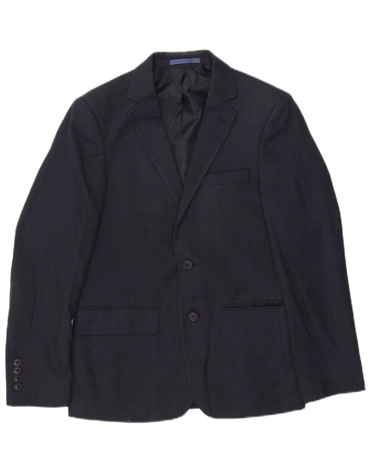 Marks & Spencer Herren-Slim-Fit-Blazer mit 2 Knöpfen, Gr. 36, Marineblau